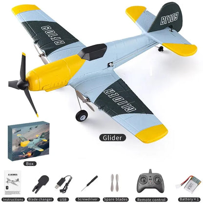 2.4G 3CH BF109 RC Warbird Glider Airplane