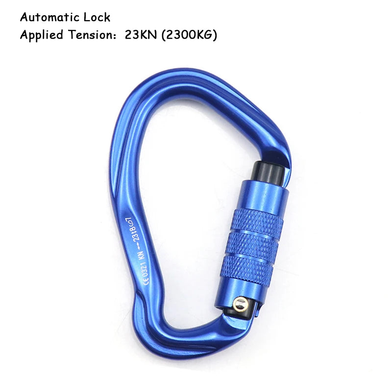 25KN Professional Climbing Carabiner D Shape Safety Lock
