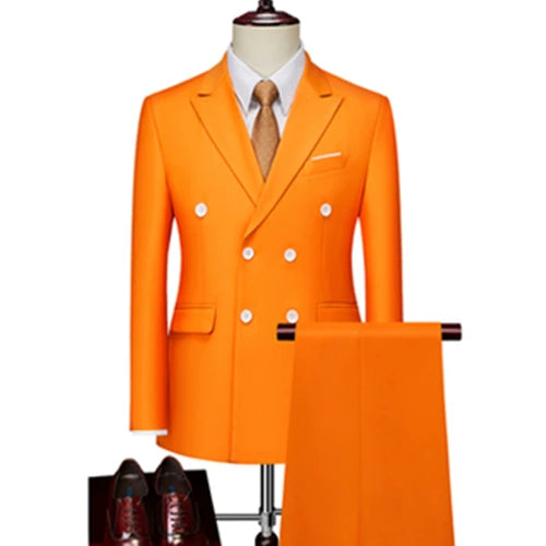 Men's Regular Length Flat 2 Pcs Business/Wedding Suit
