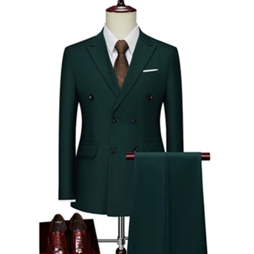 Men's Regular Length Flat 2 Pcs Business/Wedding Suit
