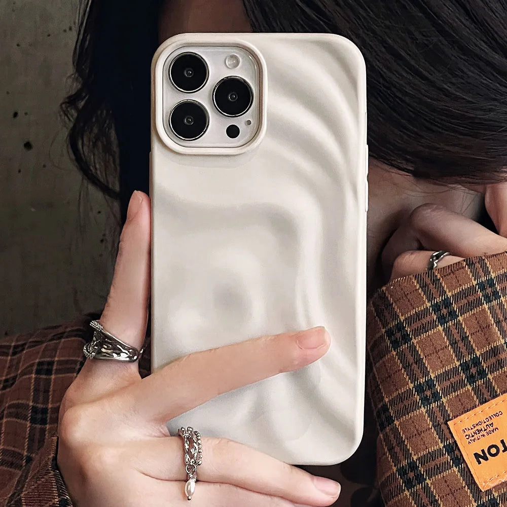 3D Water Ripple Soft Silicone Wave Phone Case