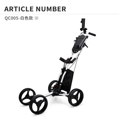 3 Wheel Golf Push Cart Folding Golf Trolley