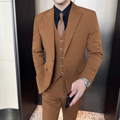 Men's 3 Pcs Casual Skinny Suit
