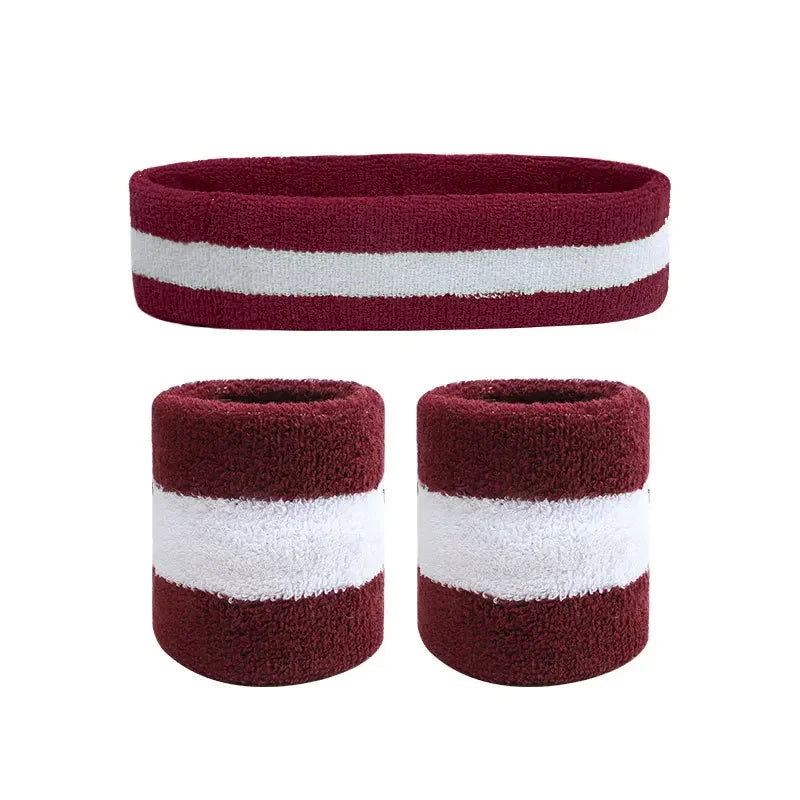 3pcs Outdoor Tennis Elastic Headbands For Men