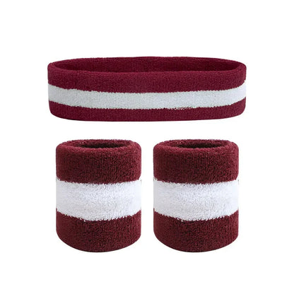 3pcs Outdoor Tennis Elastic Headbands For Men