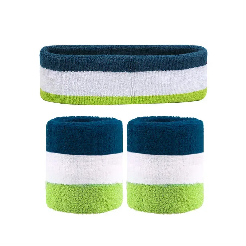 3pcs Sport Outdoor Tennis Elastic Headbands For Men