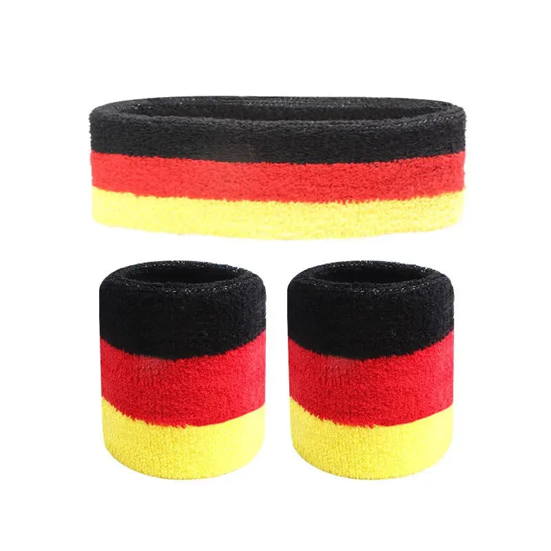 3pcs Sports Outdoor Tennis Elastic Headbands For Men