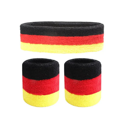3pcs Sports Outdoor Tennis Elastic Headbands For Men