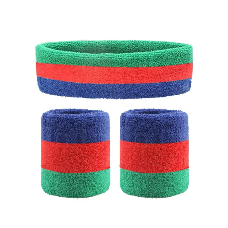 3pcs Tennis Elastic Headbands For Men