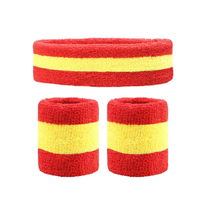 3pcs Tennis Elastic Headbands For Men