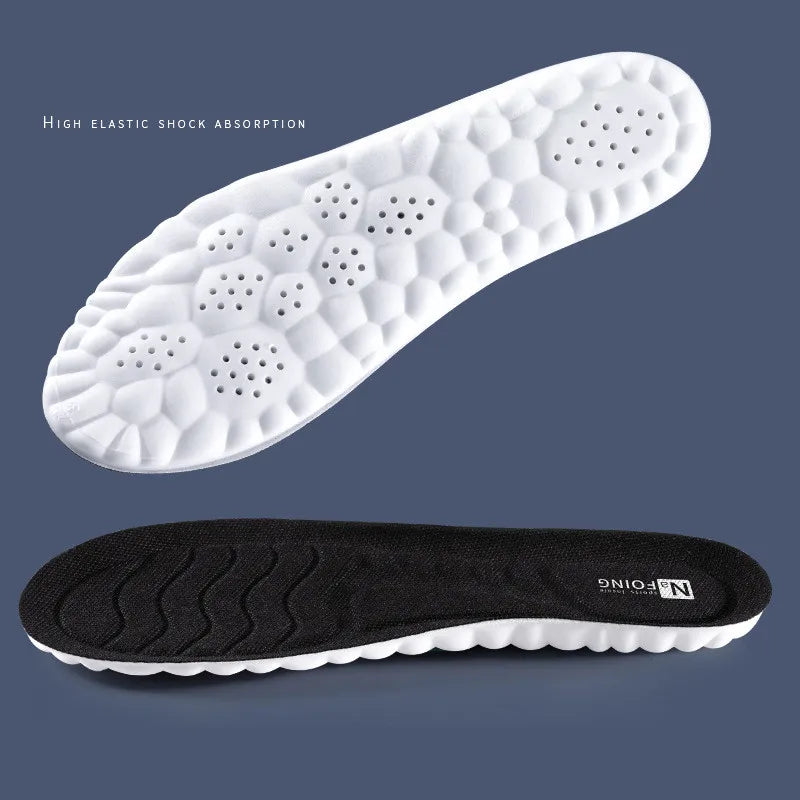 4D Latex Sport Insoles- Soft/Elastic/Anti-Pain/Arch Support