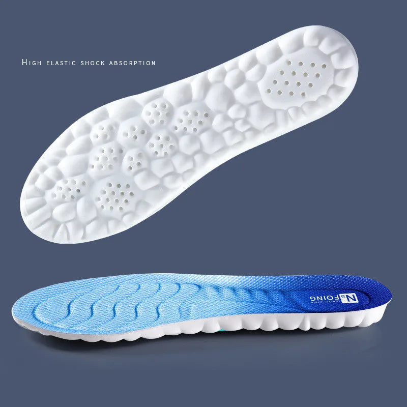 4D Latex Sport Insoles- Soft/Elastic/Anti-Pain/Arch Support