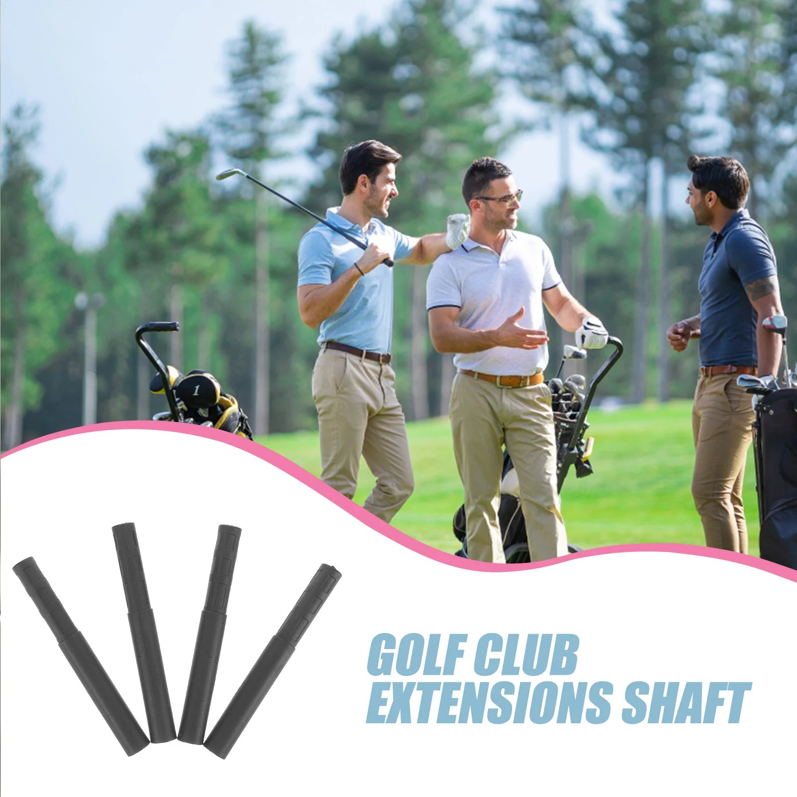 4 Pieces Lightweight Golf Shaft Extensions