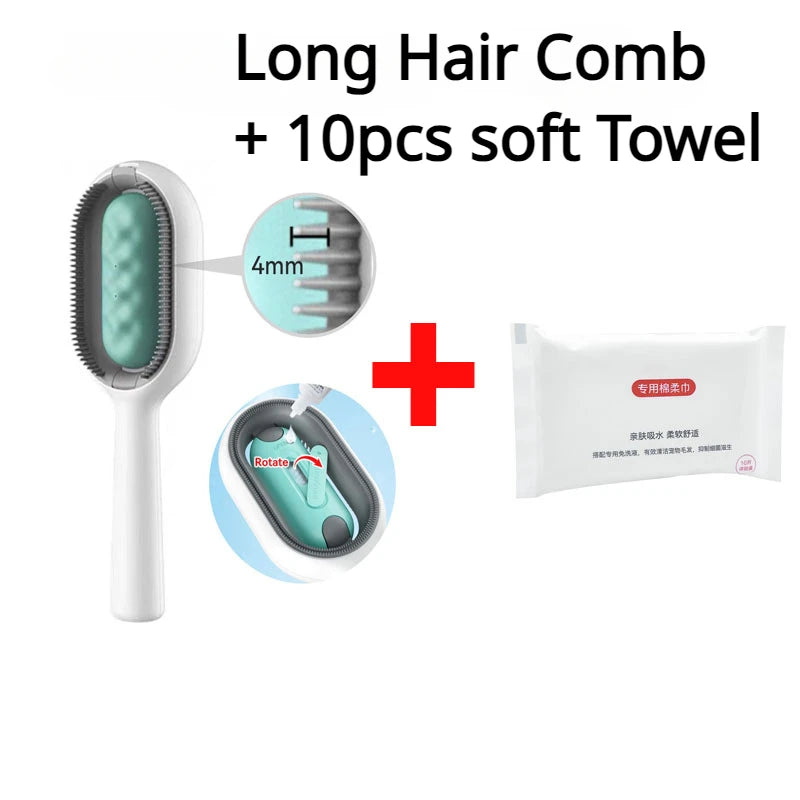 4 in 1 Double Sided Grooming Cat LongHair Brush