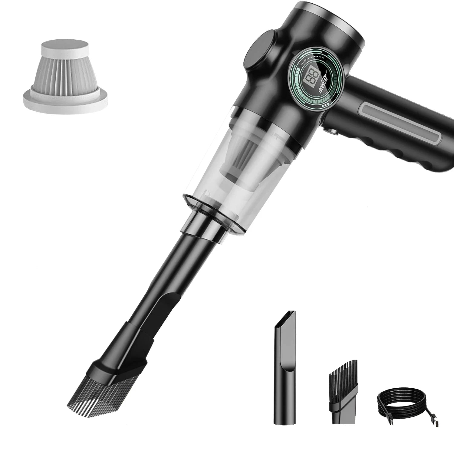 5-in-1 Wireless Portable Handheld Robot Car Vacuum