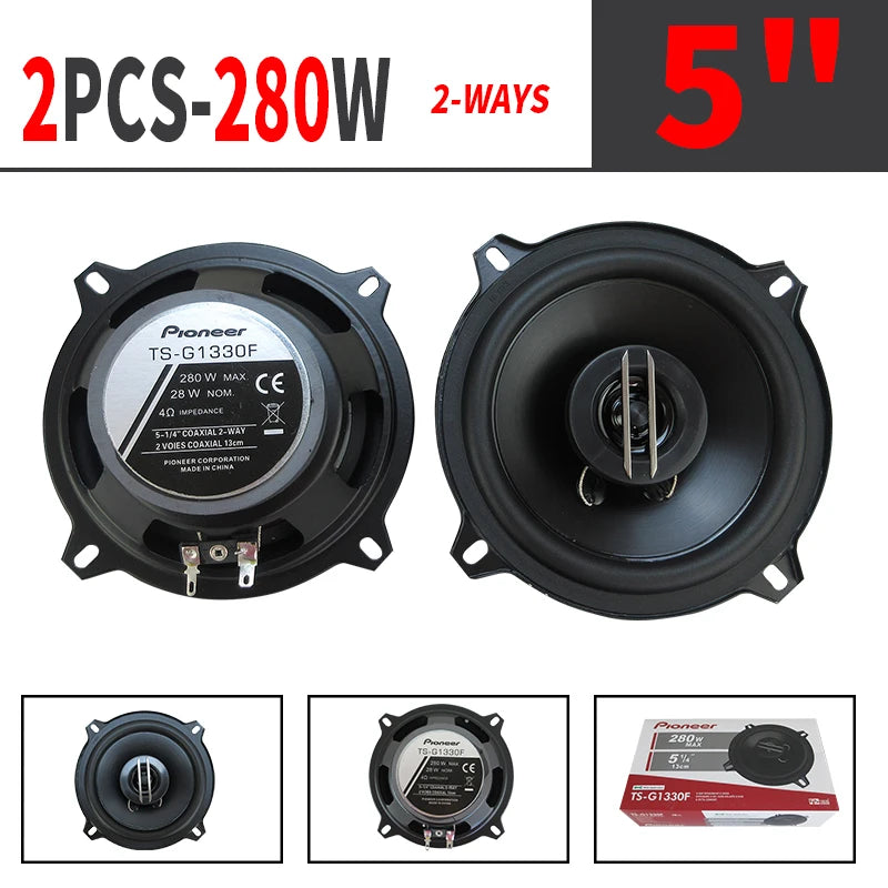 5-inch Stereo Music Full Frequency Car Audio Speakers