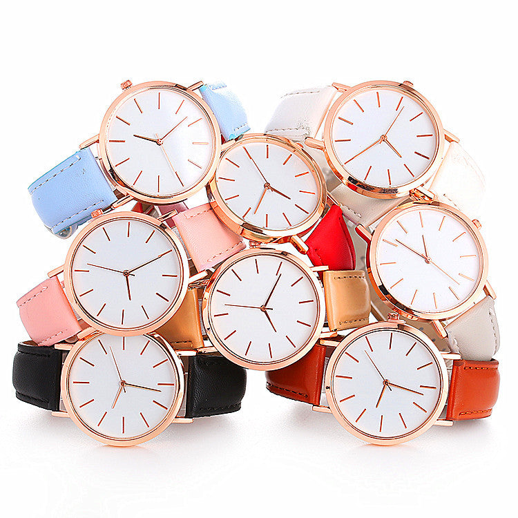 Einfache und Quarz-Armbanduhren für Damen