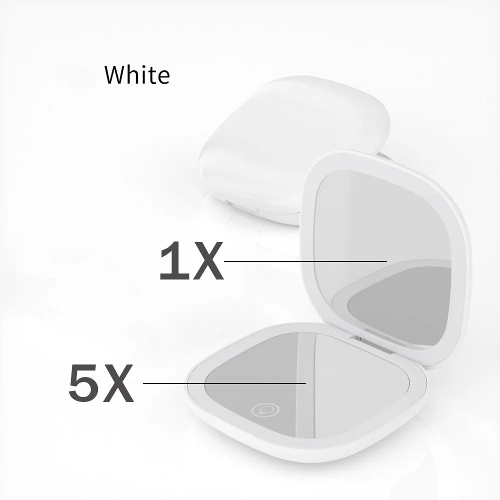 5x/10X Magnifying Mini Foldable Compact Mirror