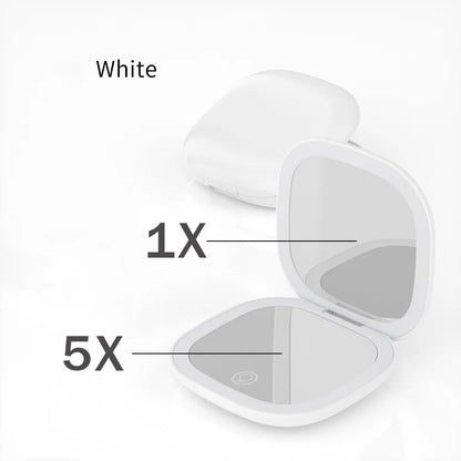 5x/10X Magnifying Mini Foldable Compact Mirror