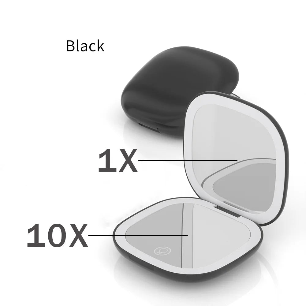 5x/10X Magnifying Mini Foldable Compact Mirror