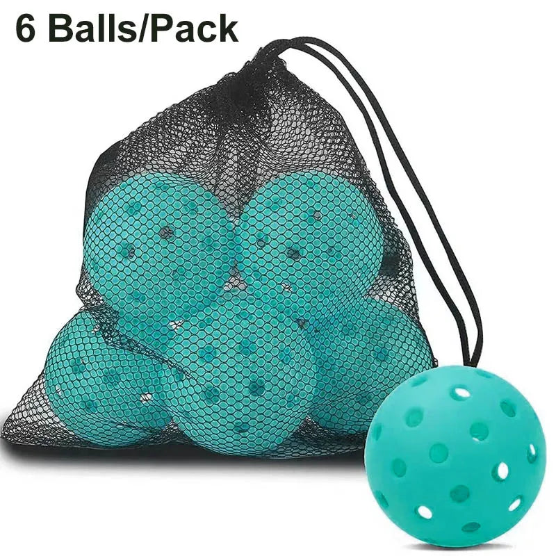 6 Pcs Durable Hollow Sports Outdoor Pickleball Balls