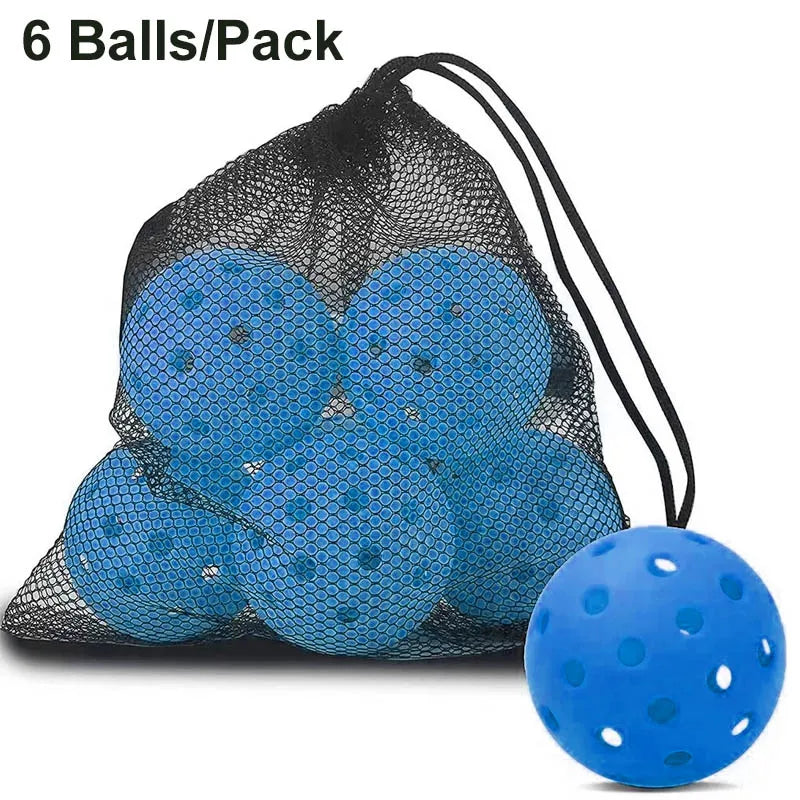 6 Pcs Durable Hollow Sports Outdoor Pickleball Balls