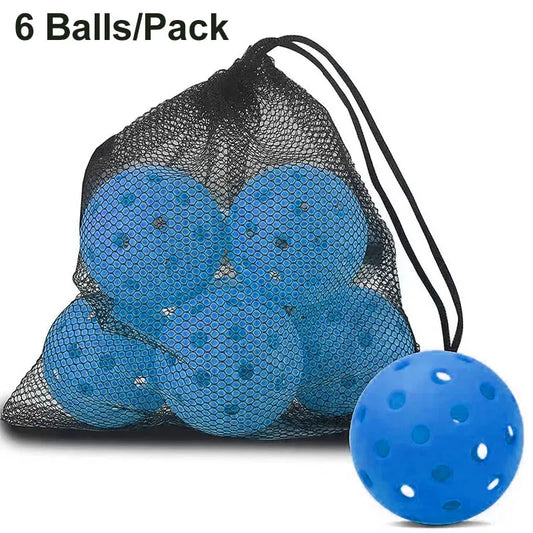 6 Pcs Durable Hollow Sports Outdoor Pickleball Balls