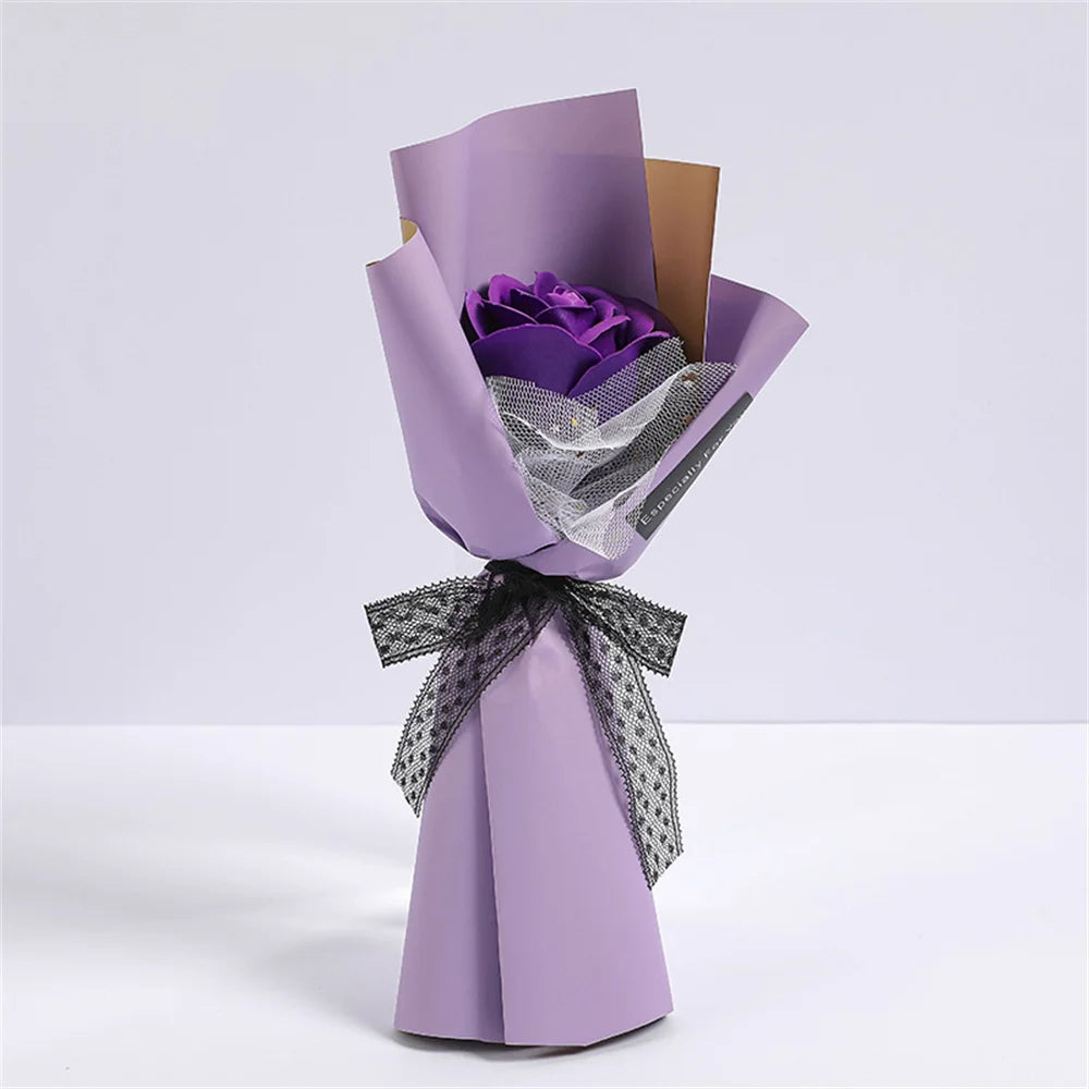 Soap Rose Bouquet Valentines Day Gift - Rose Flower Bouquet Hands Wedding Gifts