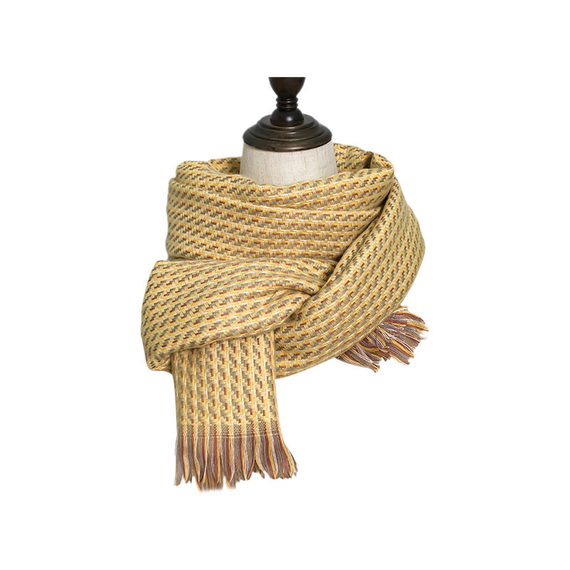 Cashmere Warm Tassel Shawl Thickened Scarf