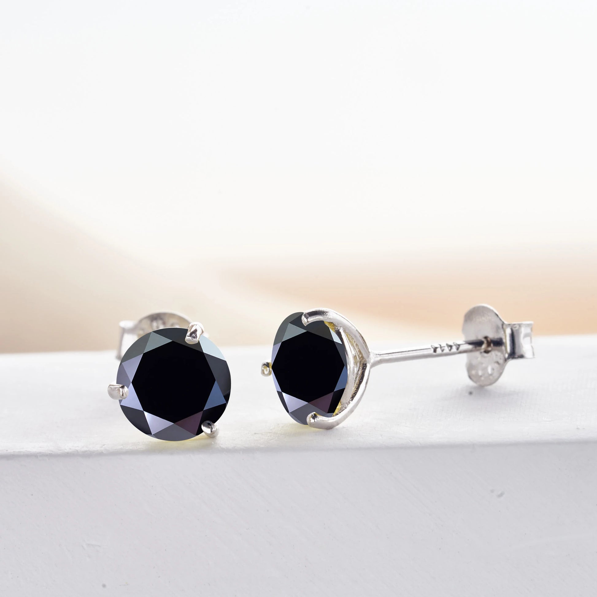 925 Sterling Silver Moissanite Stud Earrings