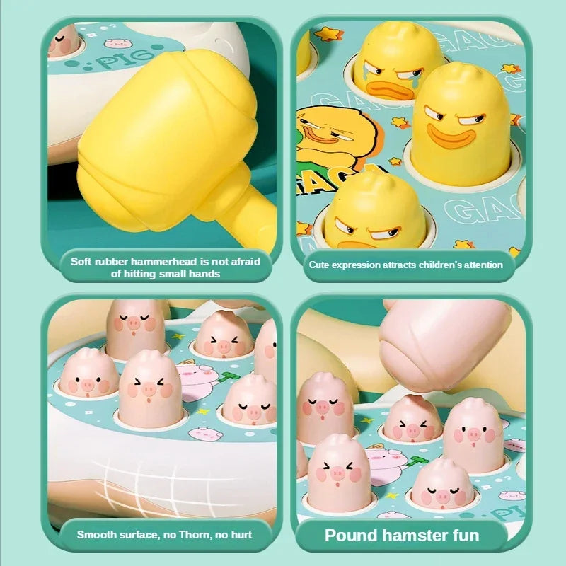 Whac-A-Mole Montessori Baby Toys Educational Animal Theme Knocking