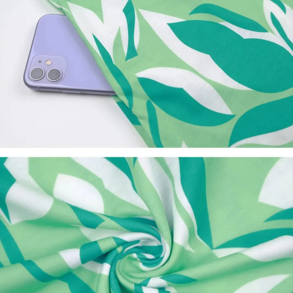 Women’s Floral Print Summer Dress – Round Neck Sleeveless Slim Fit Casual Mini Dress