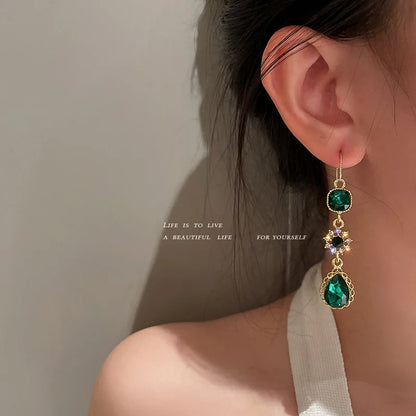 Women's Long Tassel Flower Earrings