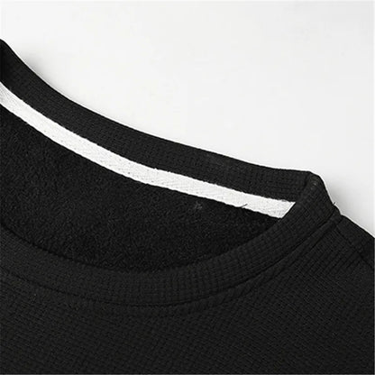 Lässiges Herren-Sweatshirt mit O-Ausschnitt und langen Ärmeln