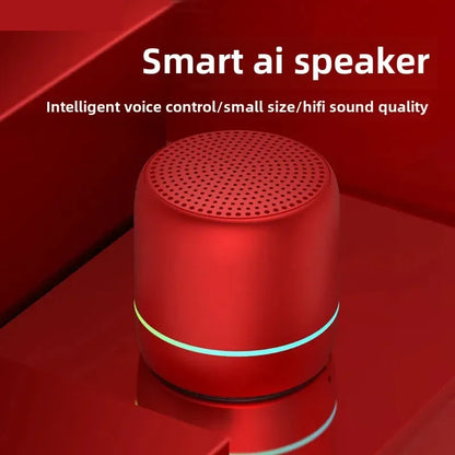 AI Voice Control Mini Portable Bluetooth Speaker