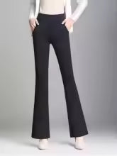 Ausgestellte, schmale, elastische Freizeithose für Damen