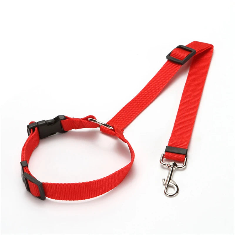 Adjustable 2-in-1 Safety SeatBelt Car Dog Harness