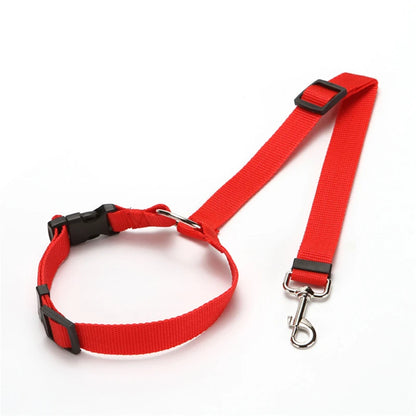 Adjustable 2-in-1 Safety SeatBelt Car Dog Harness