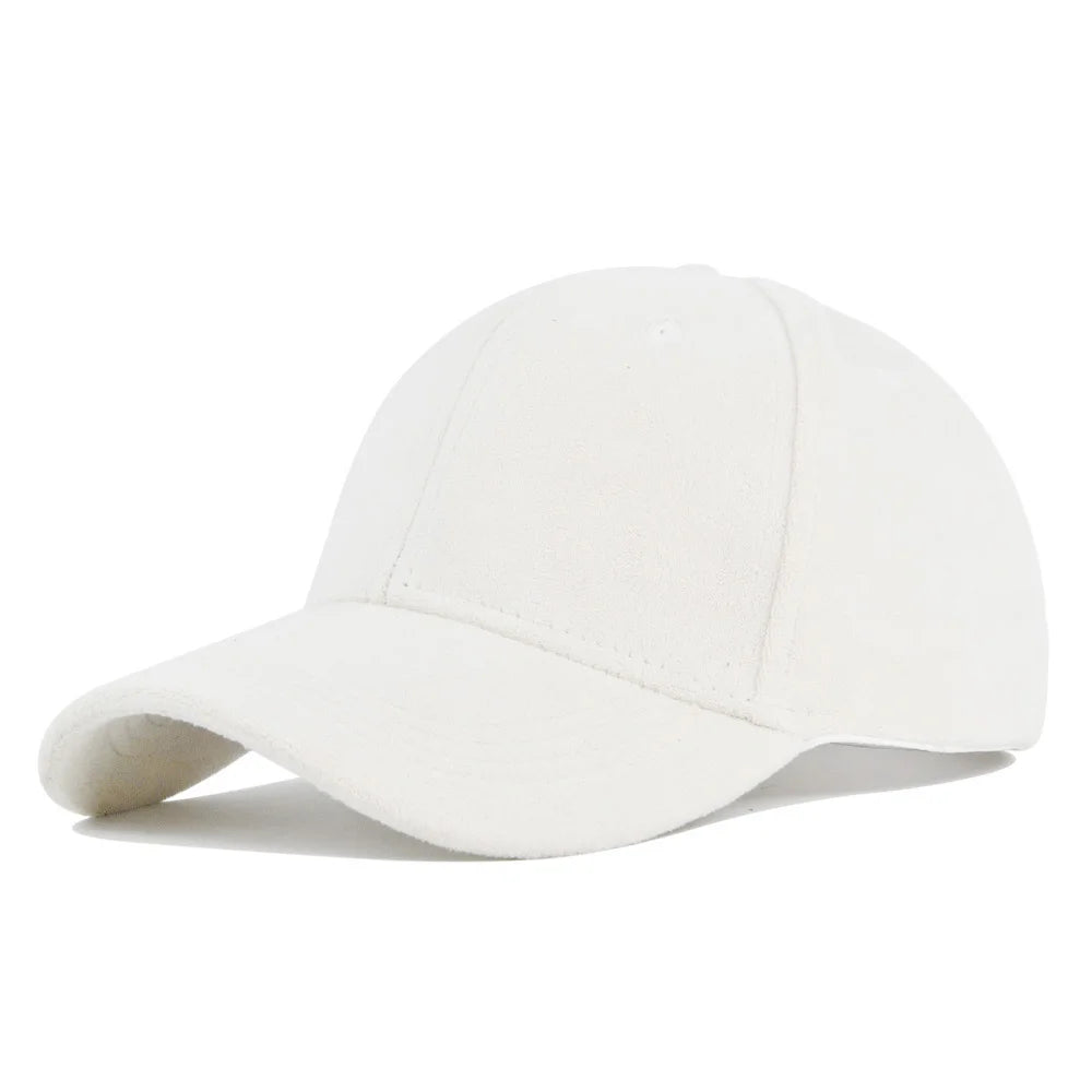 Retro Suede Adjustable Baseball Cap