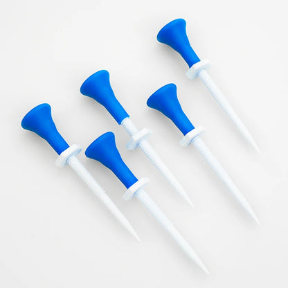 Adjustable Height Blue Plastic Golf Tees