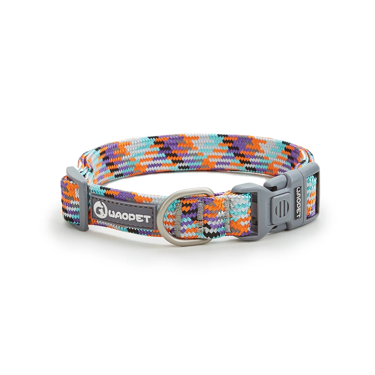 Adjustable Choker Ring Colorful Reflective Dog Collar