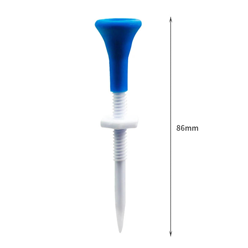 Adjustable Height Blue Plastic Golf Tees