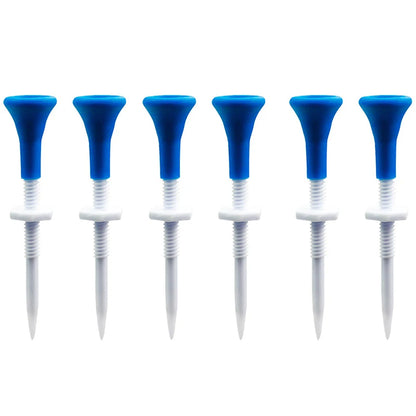 Adjustable Height Blue Plastic Golf Tees