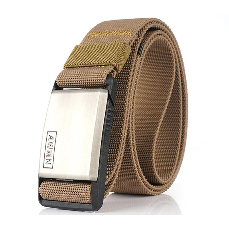 Adjustable Metal Magnetic Buckle Belt for Men