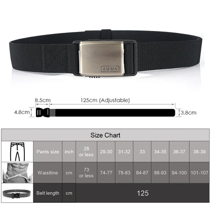 Adjustable Metal Magnetic Buckle Belt for Men