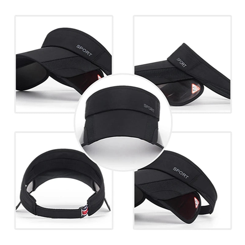 Adjustable Outdoor Tennis Visor Caps for Women & Men