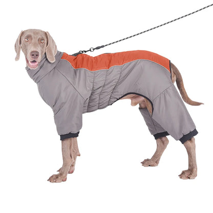 Adjustable Winter Waterproof Four Legged Dog Coat