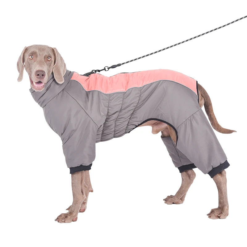 Adjustable Winter Waterproof Four Legged Dog Coat