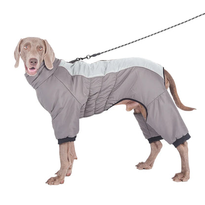 Adjustable Winter Waterproof Four Legged Dog Coat