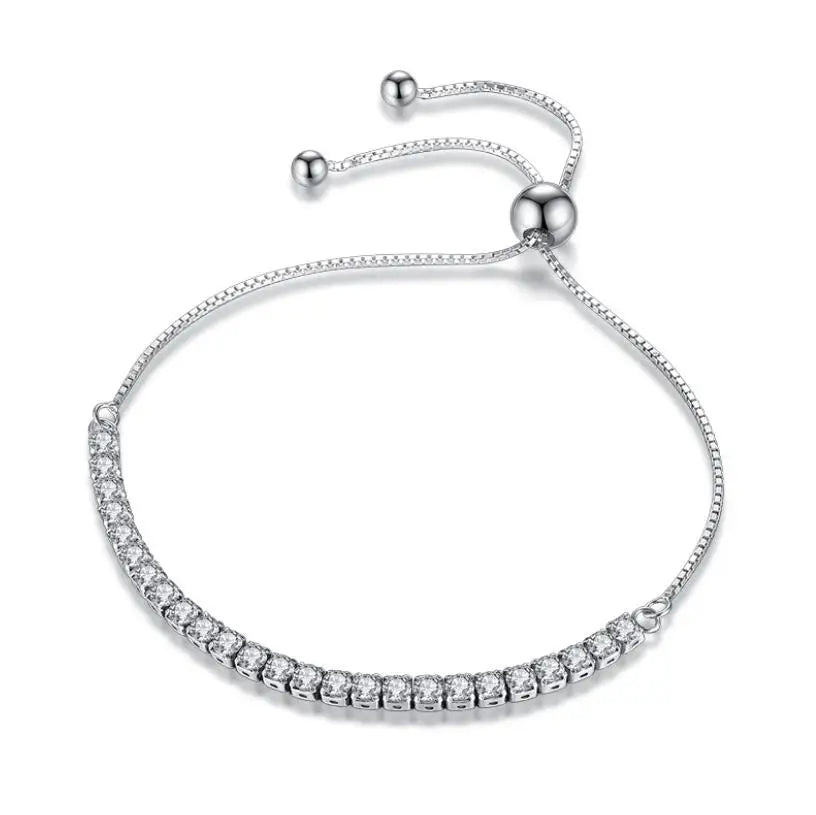 Adjustable sliver bracelet

